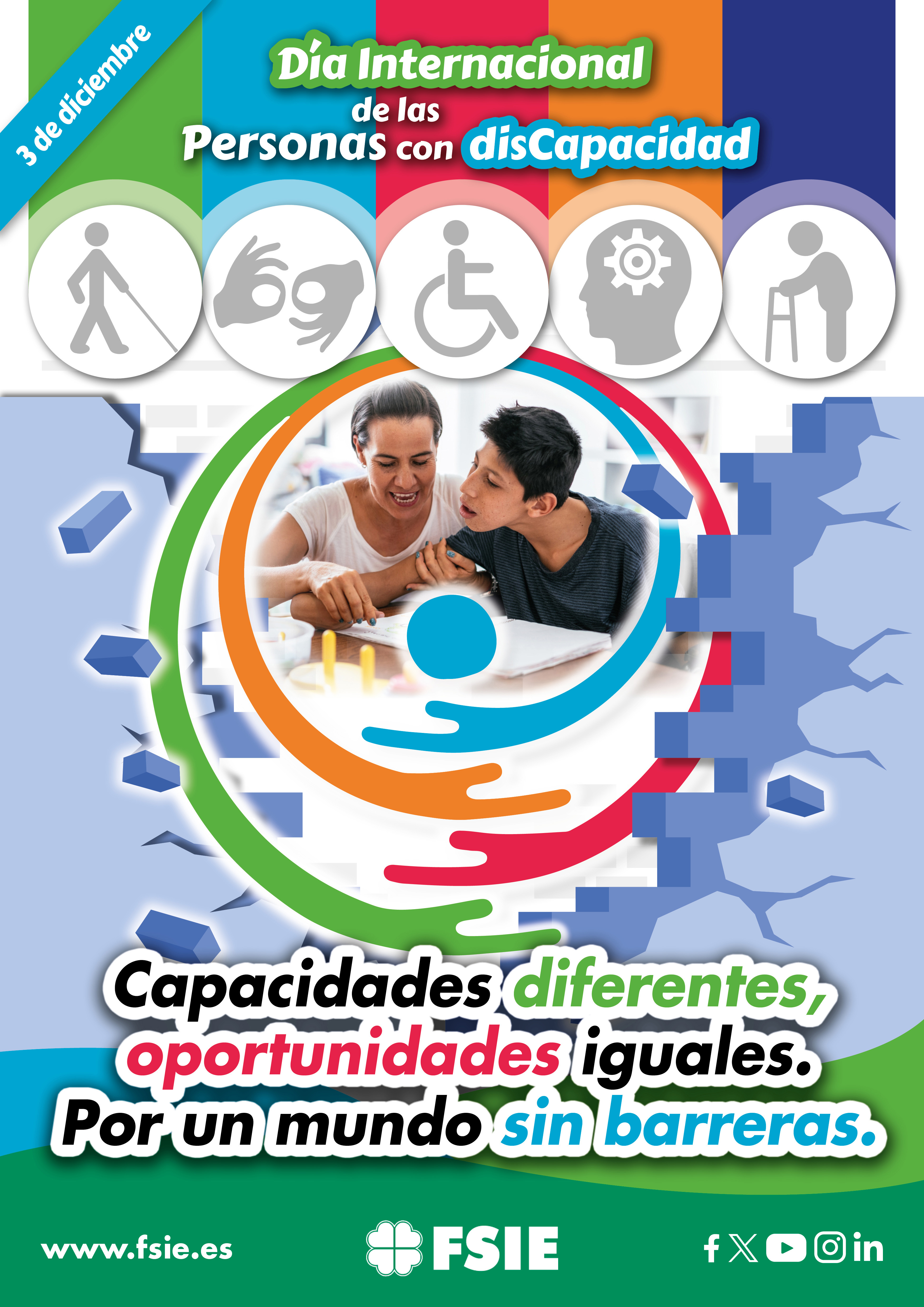 Cartel A3 Dia Discapacidad 03 Dic 2023 castellano