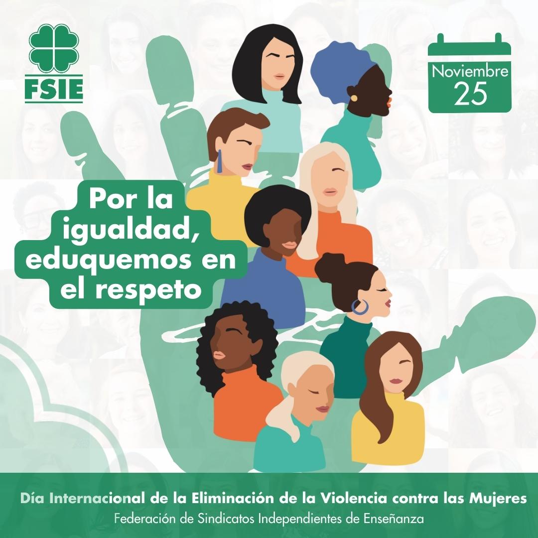 Día Internacional de la Eliminación de la violencia contra la mujer 2023 Cartel RRSS