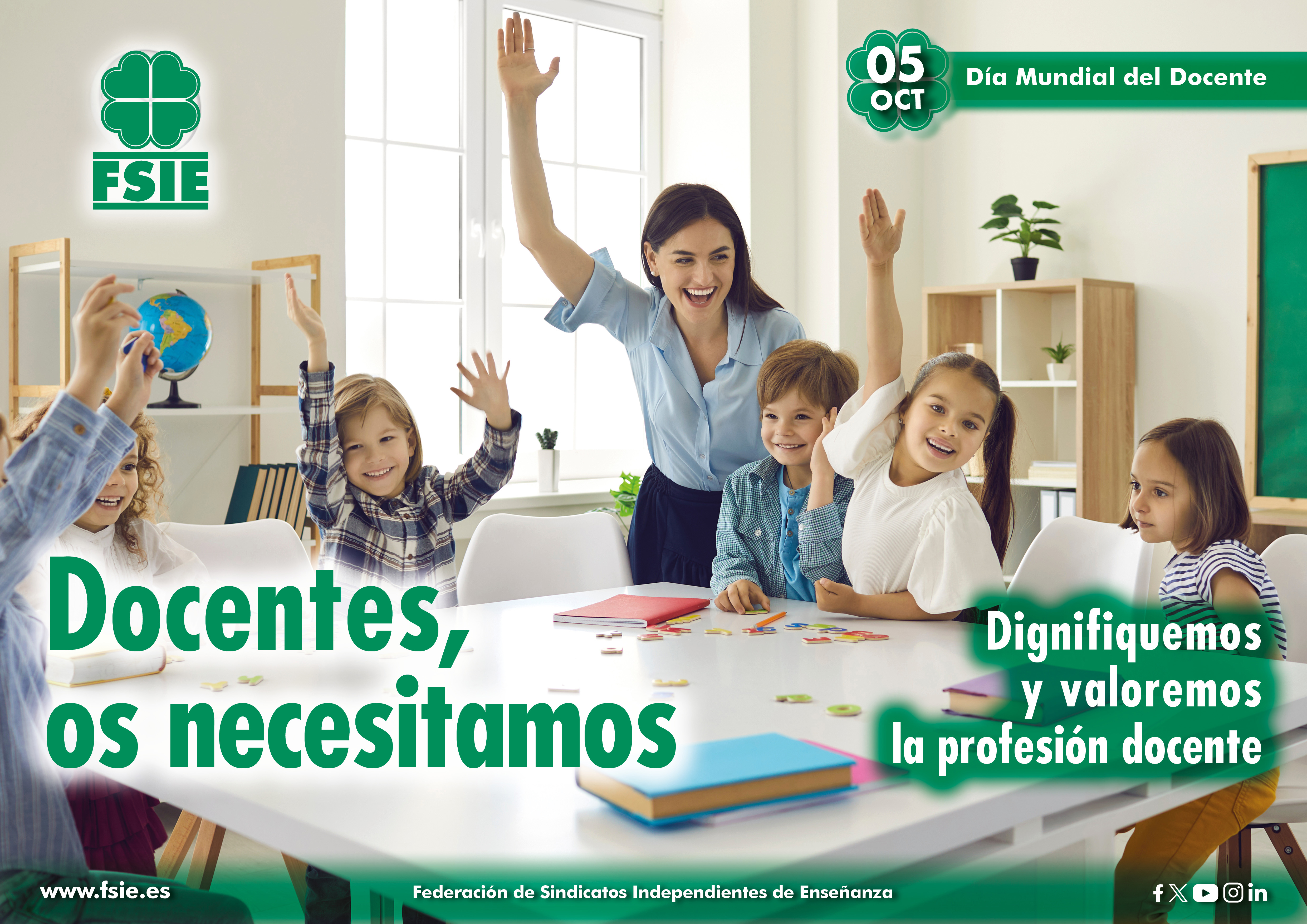 Cartel A3 Dia Mundia Docente 5 Oct 2023