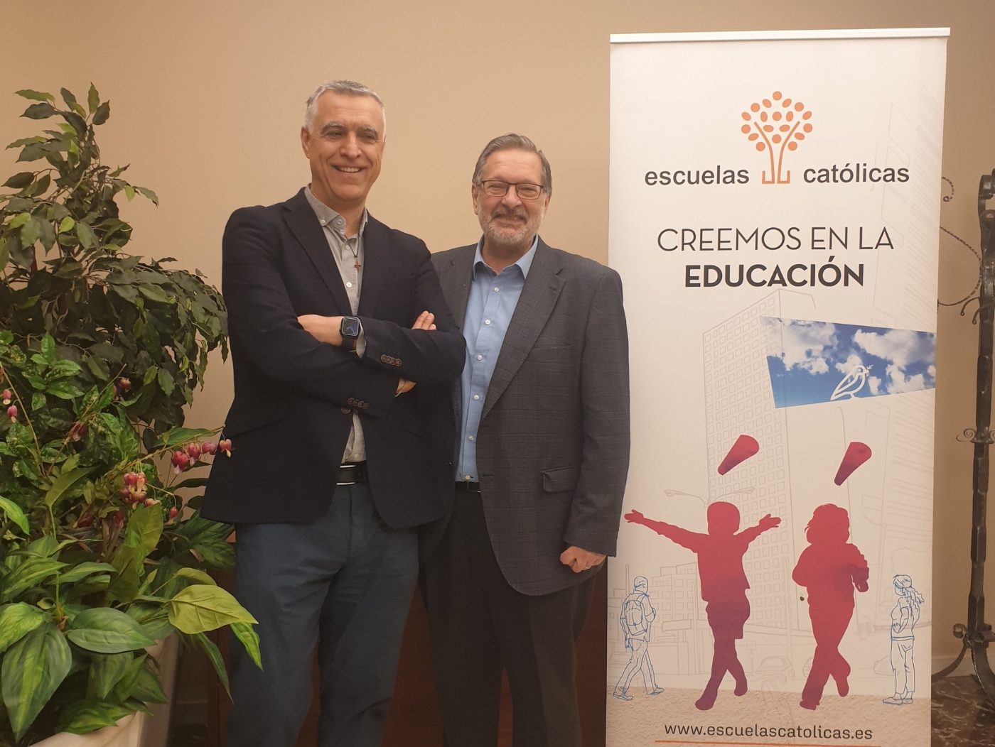 Asamblea de Escuelas Católicas Pedro Huertas y Jesús Pueyo