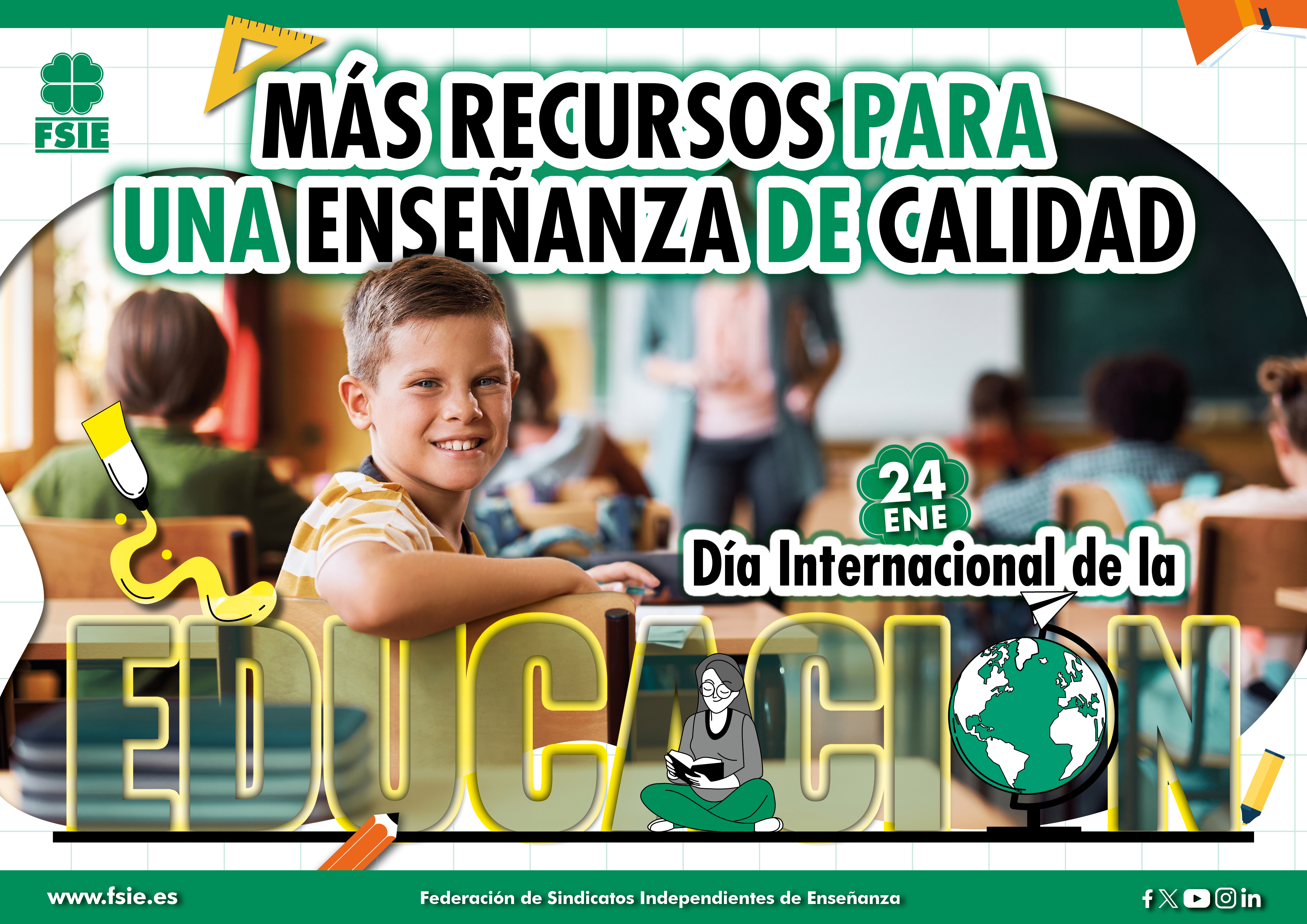 Cartel Dia Internacional Educacion 20241