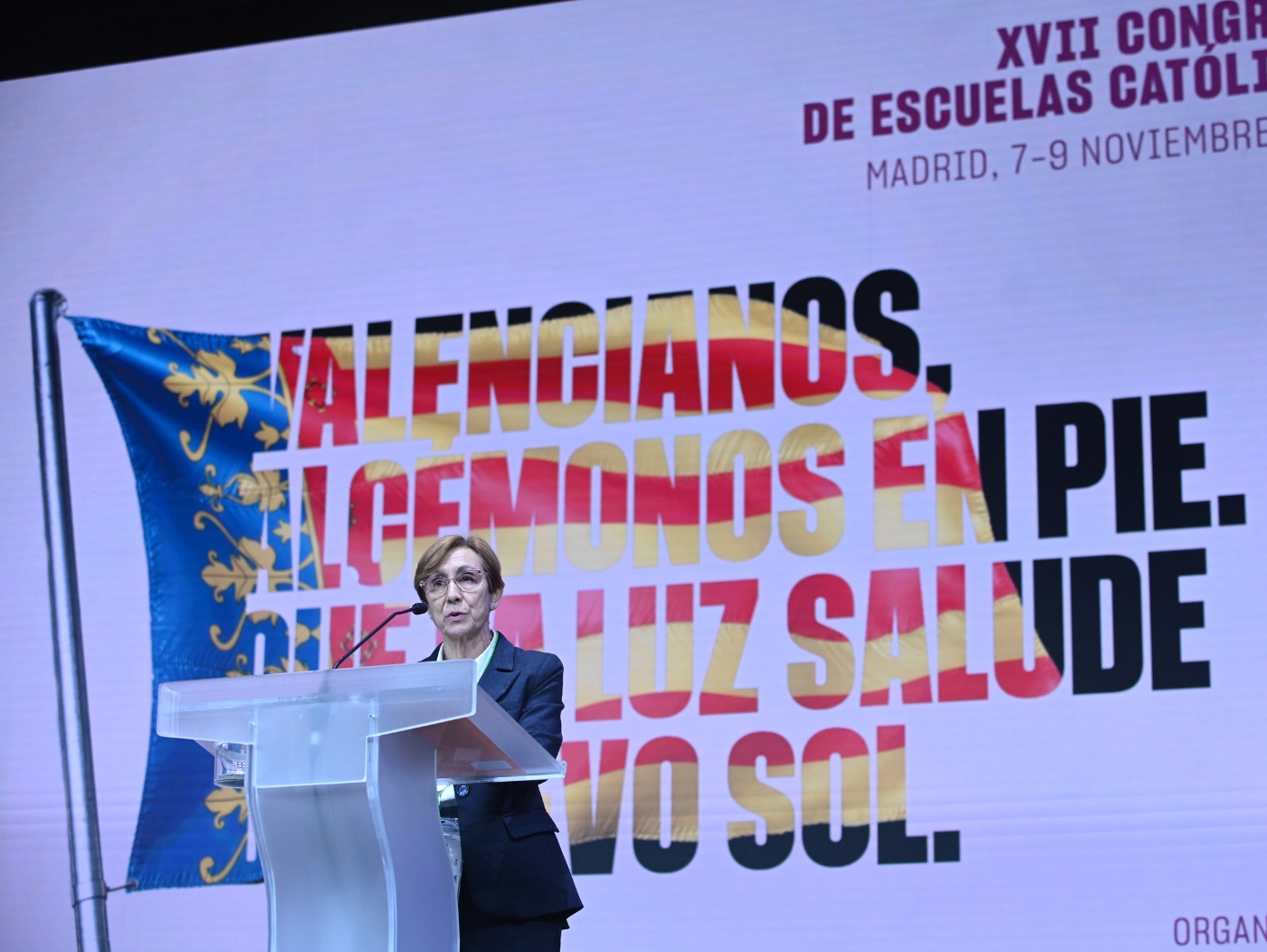 FSIE asiste al XVII Congreso de Escuelas Católicas 2025 Vicenta Rodríguez lejos