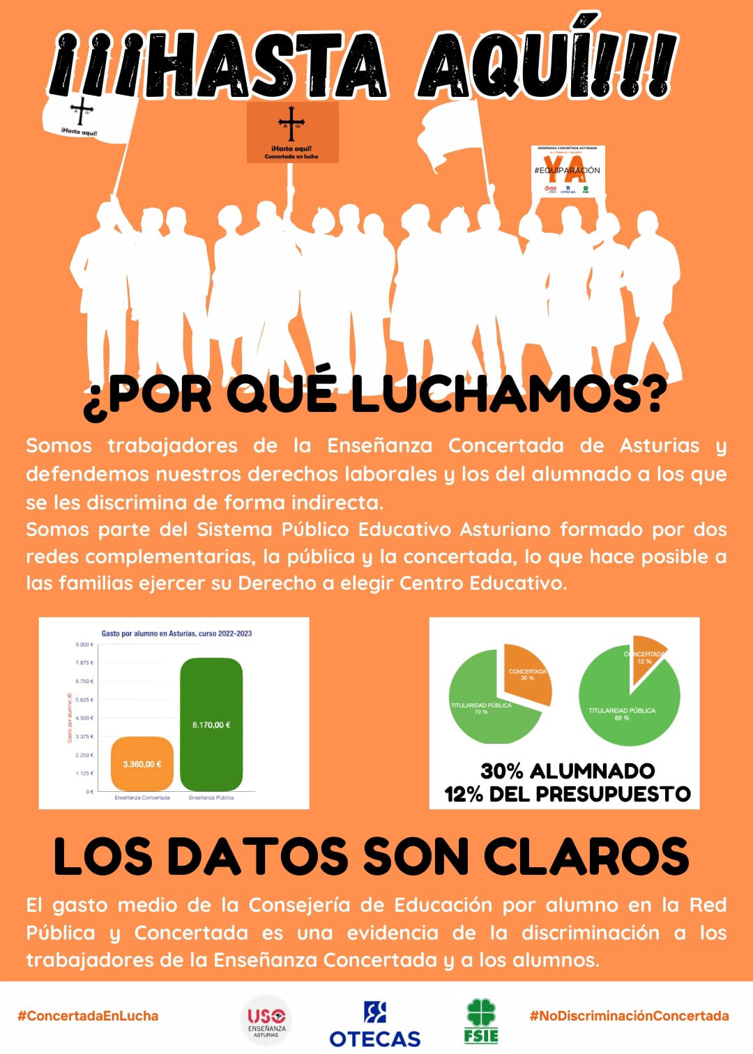 Cartel Hasta aquí junio 2025