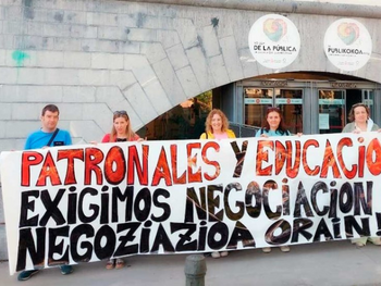 Sindicatos navarros de educación concertada denuncian su exclusión de la mesa de negociación