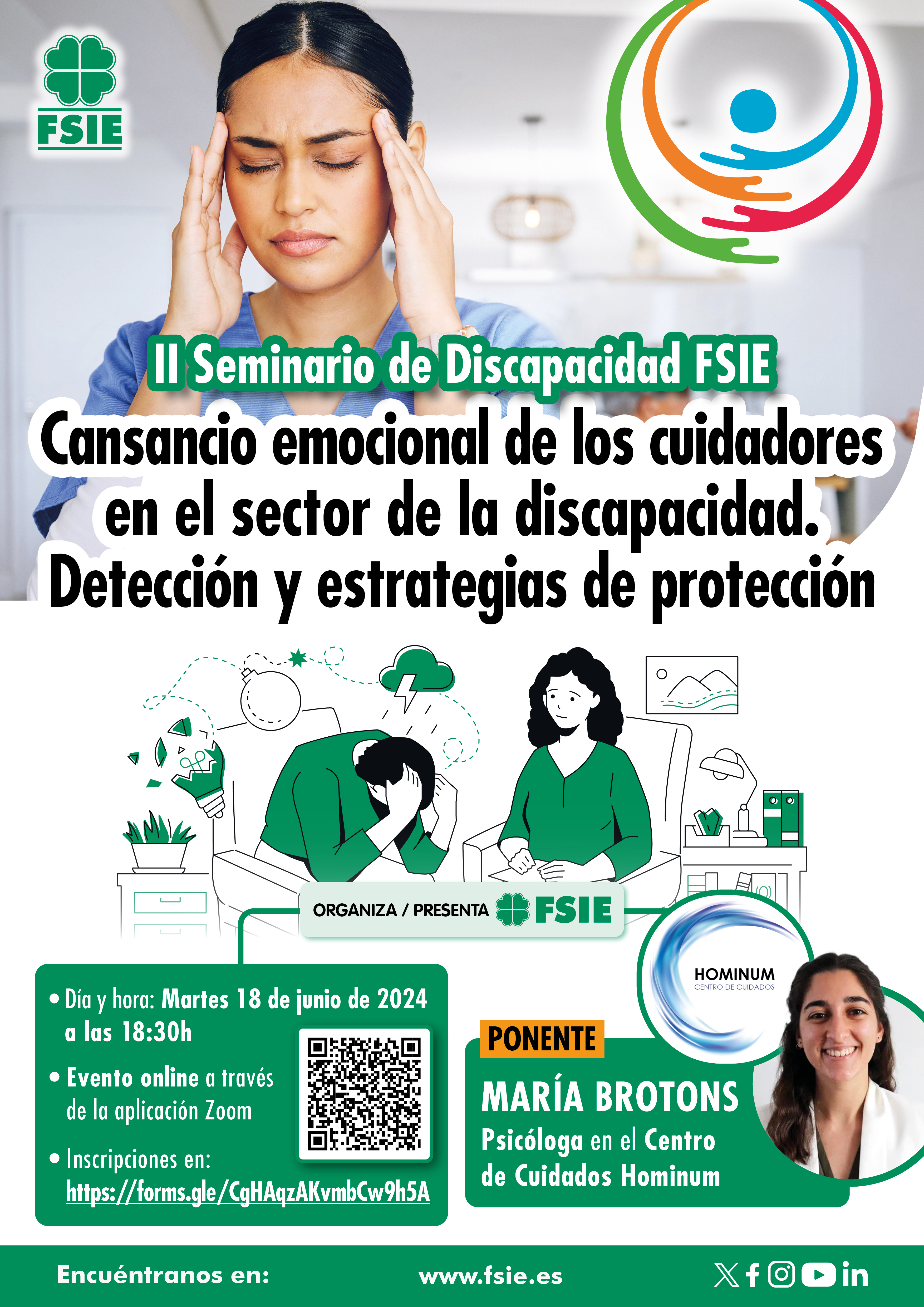 Cartel Seminario Cuidados Cuidador 20 jun qr2