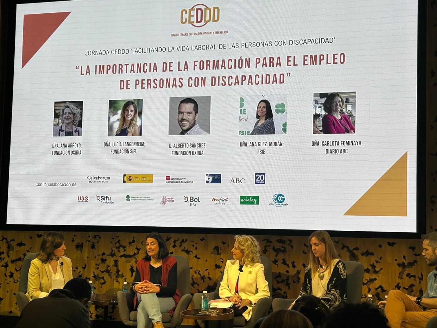 Jornada CEDDD 11 de abril 2024 sobre el empleo en las personas con discapacidad FSIE participa Ana González 1
