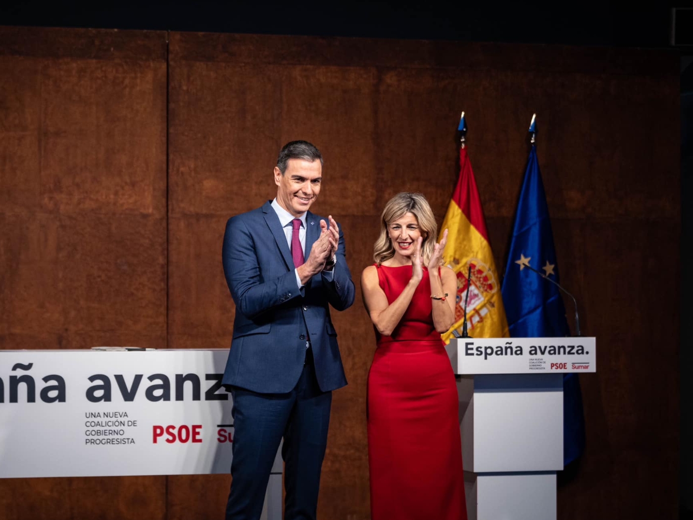 PSOE SUMAR Pedro Sanchez Yolanda Diaz