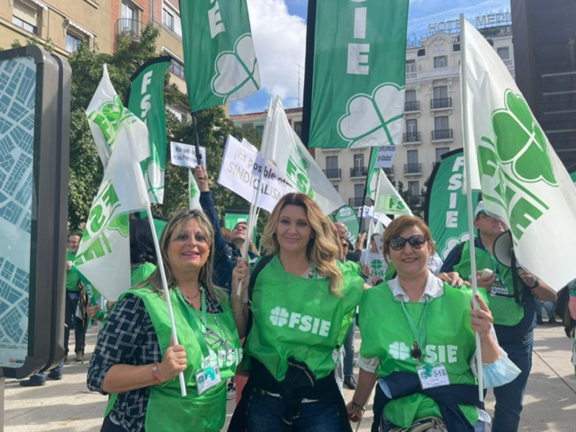22 Octubre Madrid FSIE Manifestación Subir Salarios 19