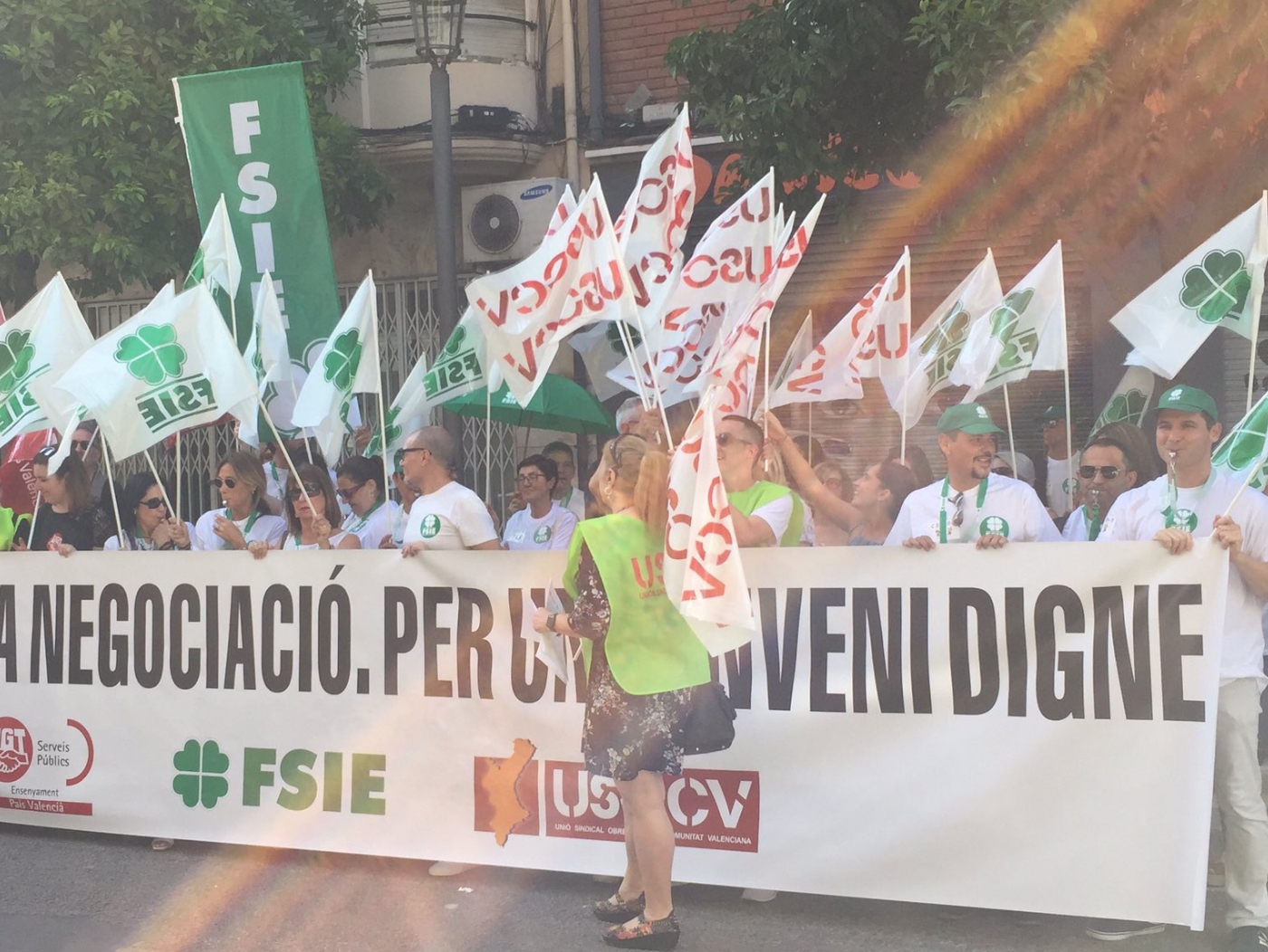 Valencia Comunidad Valenciana FSIE concentración 22 de junio 2023 Infantil 