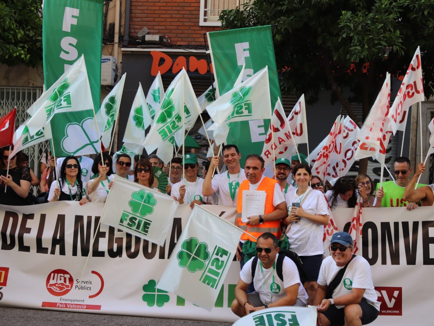 Valencia Comunidad Valenciana FSIE concentración 22 de junio 2023 Infantil 3