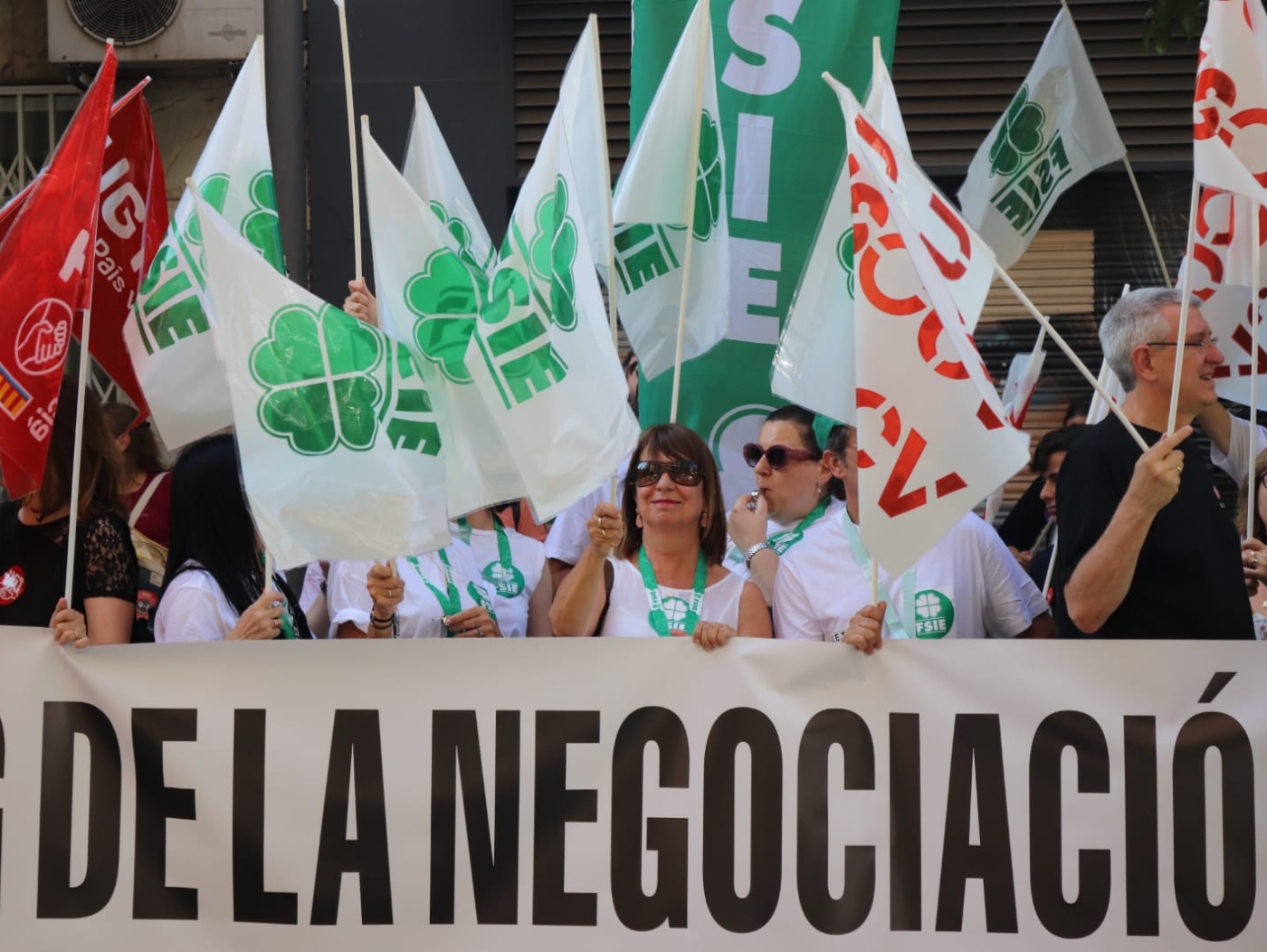 Valencia Comunidad Valenciana FSIE concentración 22 de junio 2023 Infantil 4