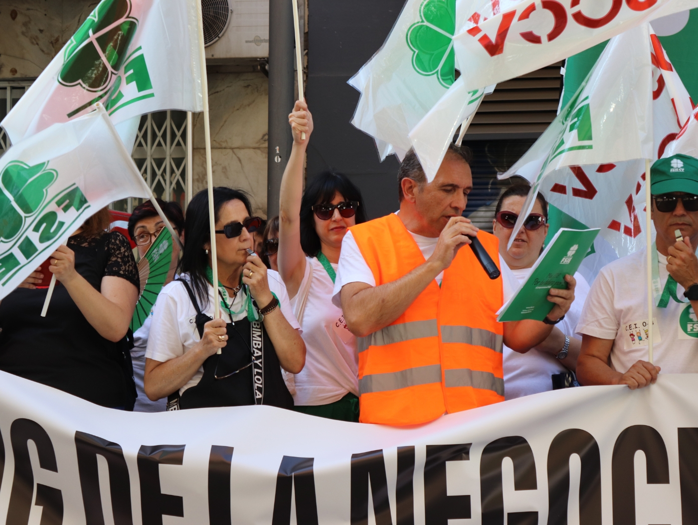 Valencia Comunidad Valenciana FSIE concentración 22 de junio 2023 Infantil 5