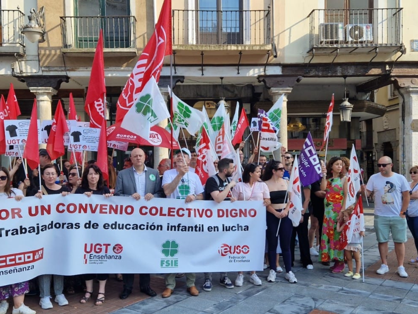 Valladolid Castilla y Leon FSIE concentración 22 de junio 2023 Infantil 1