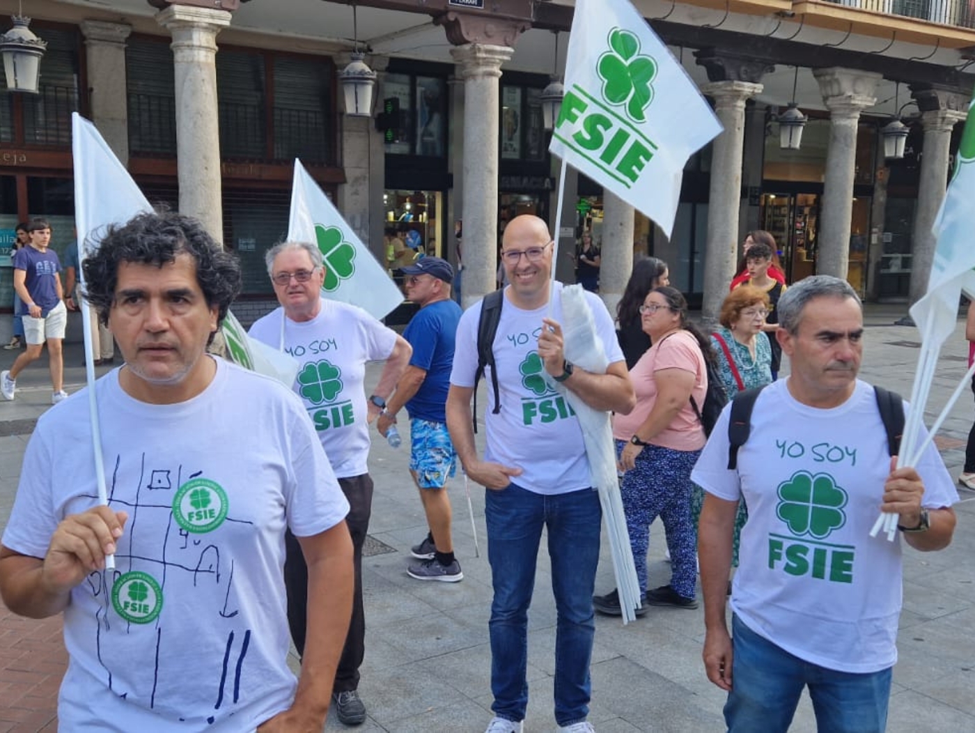 Valladolid Castilla y Leon FSIE concentración 22 de junio 2023 Infantil 2