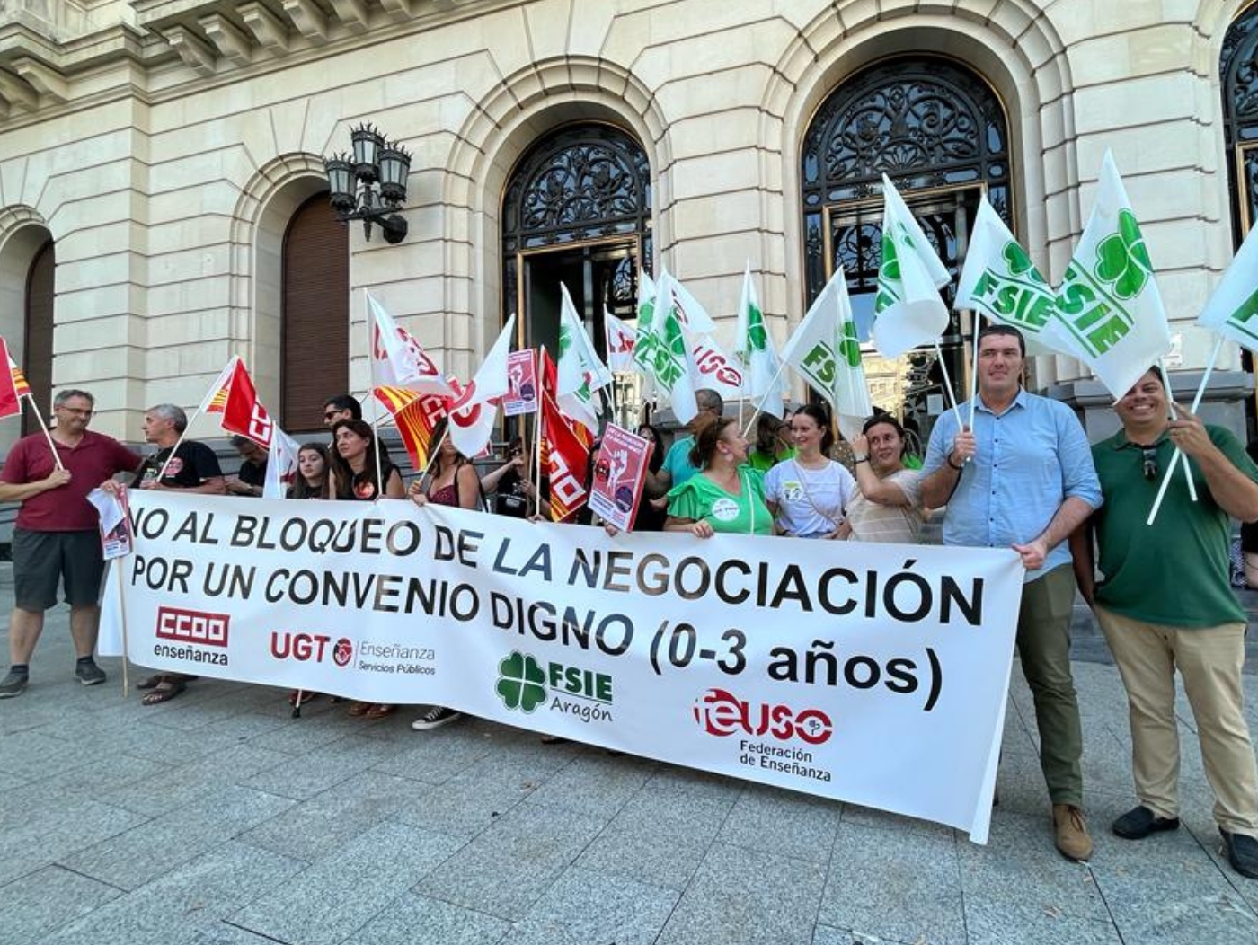 Valencia Comunidad Valenciana FSIE concentración 22 de junio 2023 Infantil 2