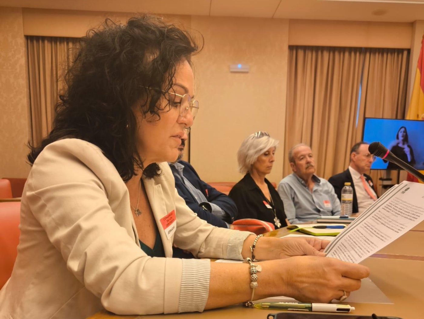Esther Jiménez FSIE defiende en el Congreso de los Diputados la Educación Especial